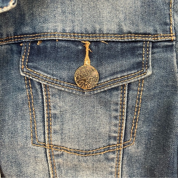 Reign Embroidered Denim Jean Jacket - Picture 4 of 12